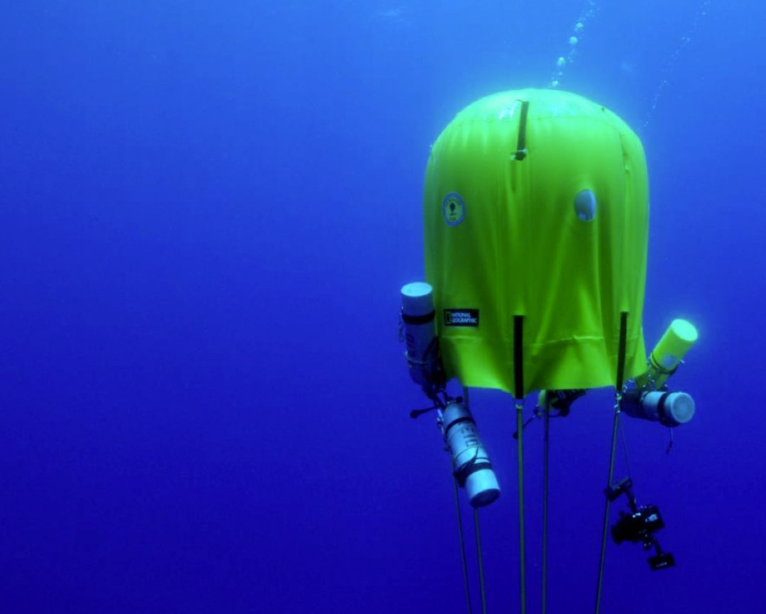 Submerged underwater habitable submarine  